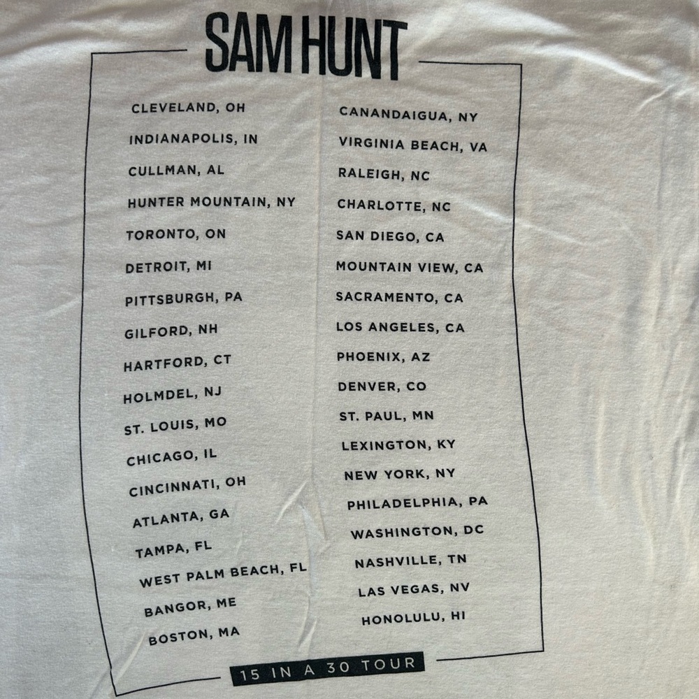 Sam Hunt Tee - Picture 4 of 4